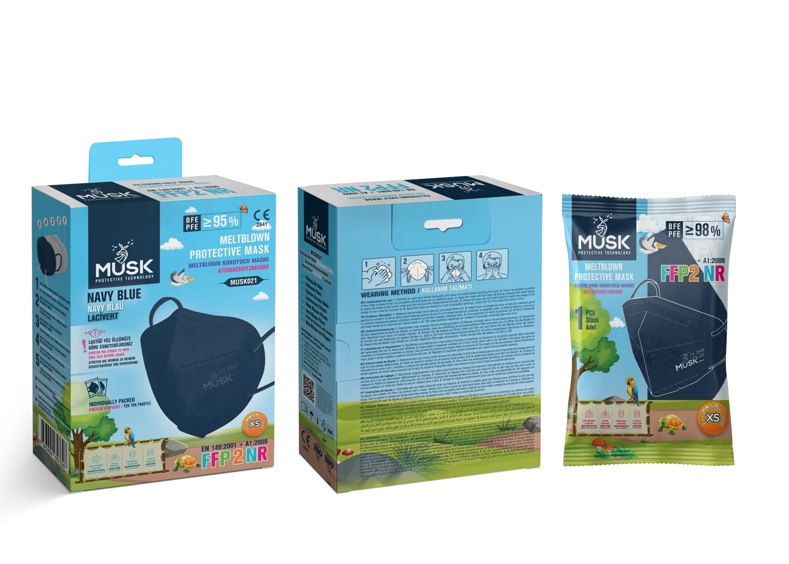 MUSK021 KIDS NAVY BLAU
